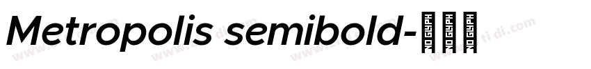 Metropolis semibold字体转换